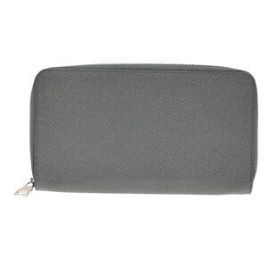 LOUIS VUITTON Zippy Organizer Long Wallet Taiga Leather Gray 198-082825